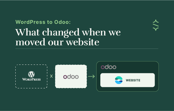 WordPress to Odoo website migration: Prixite moved its website out of WordPress and into Odoo, so forms, leads and pages run in one system